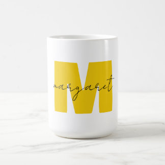 Mug Lettres Initiales De Monogramme Personnalisées Nom