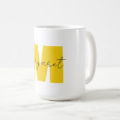 Mug Lettres Initiales De Monogramme Personnalisées Nom (Devant droit)
