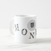 Mug lettres manuscrites de votre nom photo cool (Devant gauche)