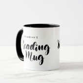 Mug Lettres Mignonnes À La Main Amateurs Du Livre De S (Devant gauche)