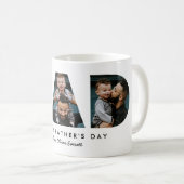 Mug Lettres photo papa fête des pères (Devant droit)