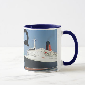 Mug Lettres - Q - QE2 (la Reine Elizabeth 2)