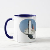 Mug Lettres - Q - QE2 (la Reine Elizabeth 2) (Gauche)