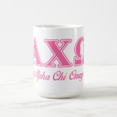 Mug Lettres roses d'Omega de Chi d'Alphi (Centre)