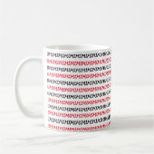 Mug Lettres rouges et noires (Gauche)
