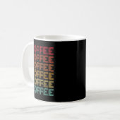 Mug Lettres Vintages café (Devant gauche)