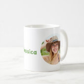 Mug Lettuce Be Friends Personnaliser le nom du visage (Devant droit)