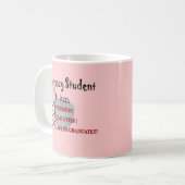 Mug L'étudiant de pharmacie "préparent pour recevoir (Devant gauche)