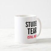 Mug L'étudiant déchire encore chaud (Devant droit)