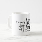Mug L'étudiant en art créatif de processus artistique (Devant gauche)
