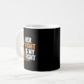 Mug Leucémie Conscience de sa lutte est ma lutte contr (Devant gauche)
