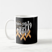 Mug Leucémie Conscience Son Combat Est Mon Combat (Gauche)