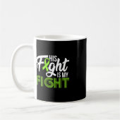 Mug Leucémie Conscience Son combat est mon soutien de (Gauche)