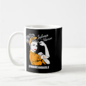 Mug Leucémie Guerrier Indestructible Conscience Cadeau (Gauche)