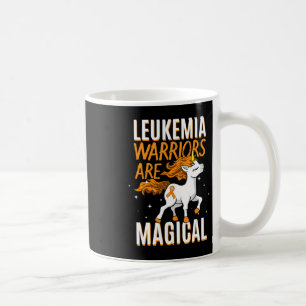Mug Leucémie guerrier Magique Unicorne Orange Ruban He