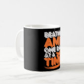 Mug Leucémie myéloïde aiguë ruban orange moelle osseus (Devant gauche)