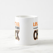 Mug Leucémie salie avec le poussin faux (Centre)