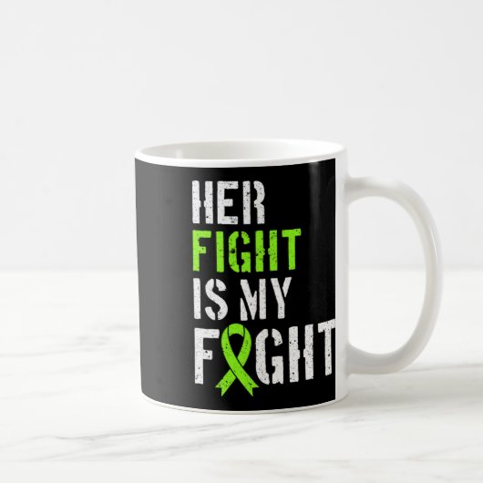 Mug Leucémie Sensibilisation Son combat est mon soutie (Droite)