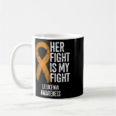 Mug Leucémie Son combat est mon combat Leucémie Sensib (Gauche)