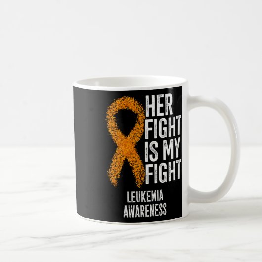 Mug Leucémie Son combat est mon combat Leucémie Sensib (Droite)