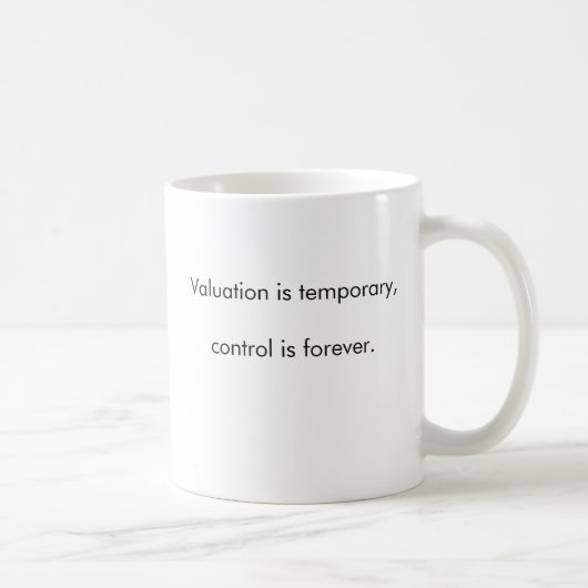 Mug L'évaluation est provisoire, commandent est (Droite)