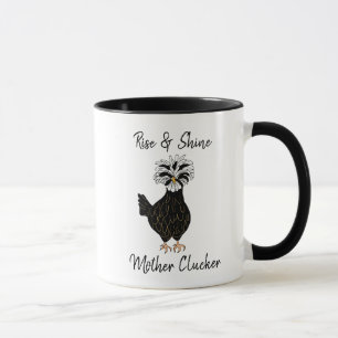 Mug Lève et brillante Mère Clucker Drôle Humour de pou
