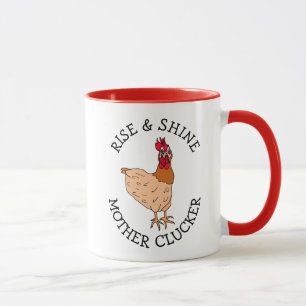 Mug Lève et brillante Mère Clucker Drôle Humour de pou