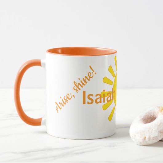 Mug Lève-toi, brille ! (Avec donut)