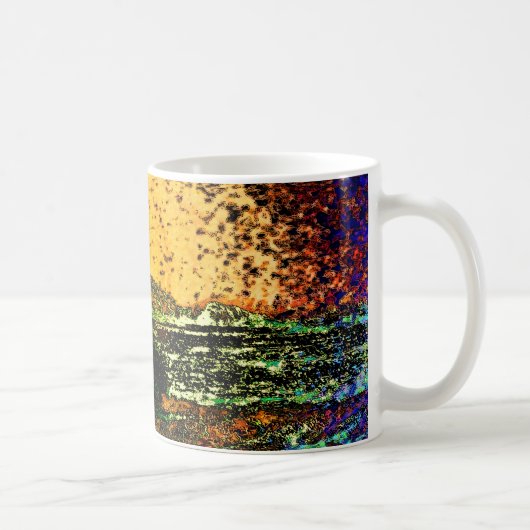 Mug Levée de la boue Abstraite du soleil (Droite)