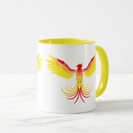 Mug Levée du Sunburst Phoenix (Devant droit)