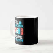 Mug Level 16 Unlocked Awesome Since 2010 16th Birthday (Devant gauche)