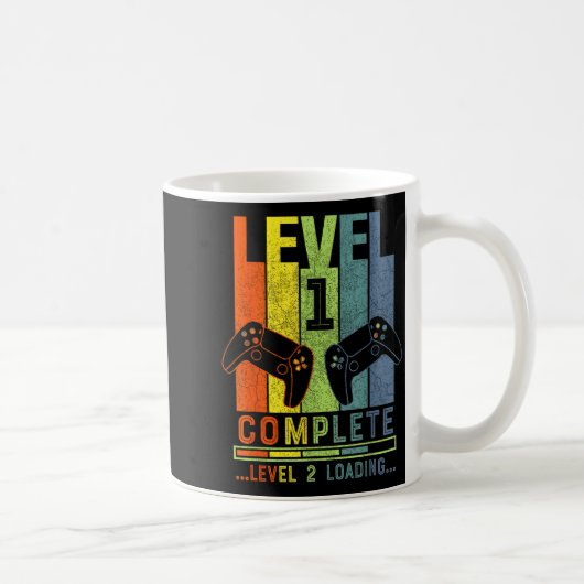 Mug Level 1 Complete Gamer Gift 1 Years Wedding Annive (Droite)