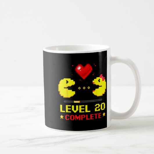 Mug Level 20 Complete Gamers 20th Wedding Anniversary (Droite)