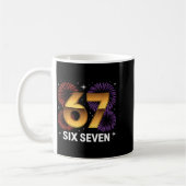 Mug Level 67 Complete Six Seven Birthday Fireworks  (Gauche)
