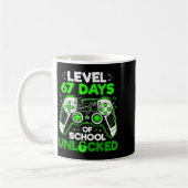 Mug Level 67 Days Of School Unlocked Boys 67th Day Of (Gauche)