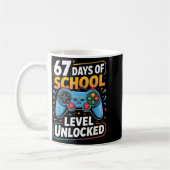Mug Level 67 Days Of School Unlocked Boys 67th Day Of (Gauche)