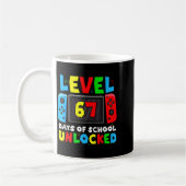 Mug Level 67 Days Of School Unlocked Gamer Video Funny (Gauche)
