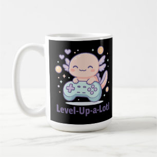Mug Level-Up-a-Lotl Mignon Axolotl Gamer Kawaii Confor