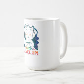Mug Level Up Gamer Cat Design – Cute Gaming Kitty with (Devant droit)