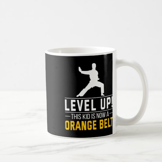 Mug Level Up! This Kid Is Now A Orange Belt Karate Awa (Droite)