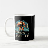 Mug Level Up Video Game Gamer Gym Workout Gaming Fitne (Gauche)