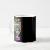 Mug Levelup Enseignant Ck À L'École Amusante Gamer Fil (Devant gauche)