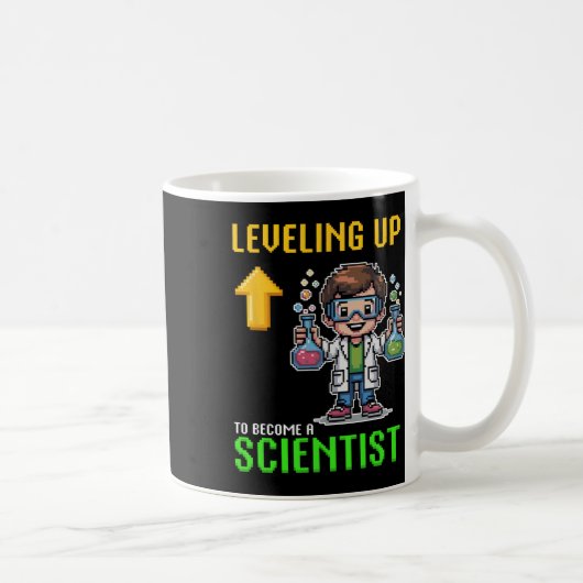 Mug Levelup Scientist Ck To School Funny Gamer Boy (Droite)