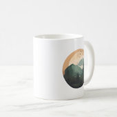 Mug Lever de soleil au-dessus des pics : une scène de (Devant droit)