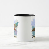 Mug Lever de soleil dans la cour de ferme - Violets Bl (Centre)