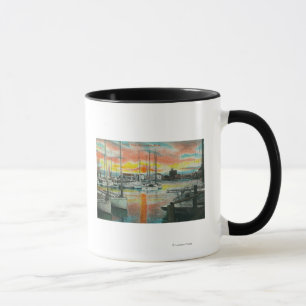 Mug Lever de soleil dans le port