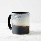 Mug Lever de soleil dans les montagnes fumées (Devant gauche)
