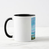 Mug Lever de soleil de plage de bord de la mer d'art (Gauche)