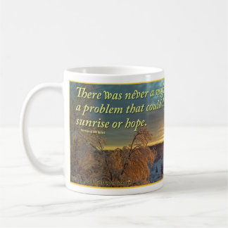 Mug Lever de soleil d'hiver au-dessus de paysage de