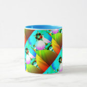 Mug Lever de soleil en cristal - arc-en-ciel abstrait (Centre)